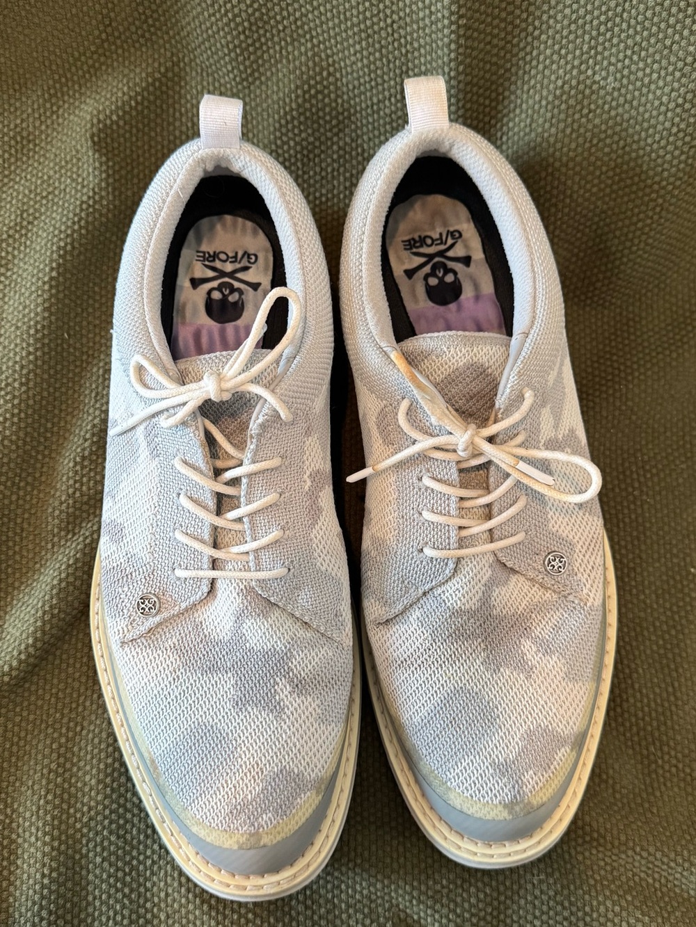 G/FORE CAMO KNIT TUXEDO GALLIVANTER GOLF SHOES Size 10 - Picture 3 of 7